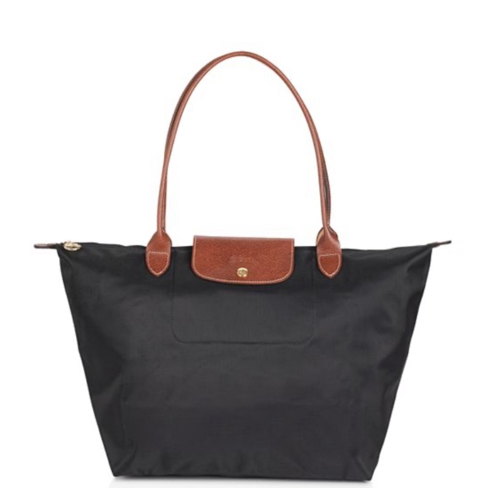 Longchamp Black Large Le Pliage Tote